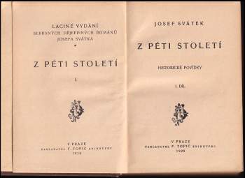 Josef Svátek: Z pěti století