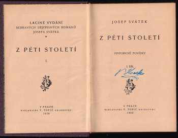 Josef Svátek: Z pěti století