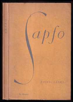 Z písní lásky - Sapfó (1945, František Borový) - ID: 71550