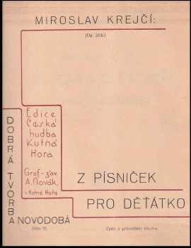 Z písniček pro děťátko
