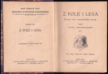 Bohumil Zahradník-Brodský: Z pole i lesa