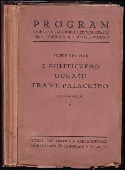 Z politického odkazu Frant. Palackého