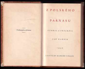 Z polského Parnasu - sborníček polské poesie
