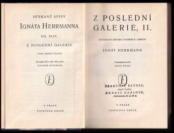 Ignát Herrmann: Z poslední galerie