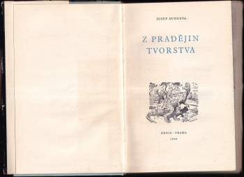 Josef Augusta: Z pradějin tvorstva