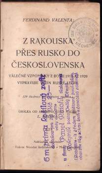 Ferdinand Valenta: Z Rakouska přes Rusko do Československa