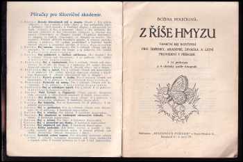 Božena Matějovcová: Z říše hmyzu