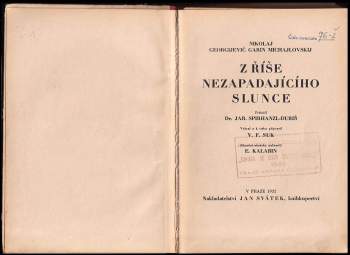 Nikolaj Georgijevič Garin-Michajlovskij: Z říše nezapadajícího slunce