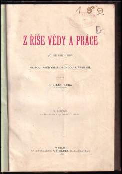 Z říše vědy a práce KOMPLETNÍ ROČNÍK V