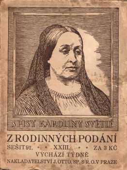 Karolina Světlá: Z rodinných podání