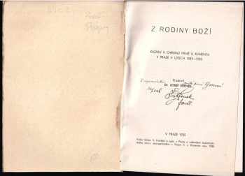Josef Křenek: Z rodiny Boží