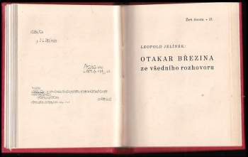 Josef Moučka: Z rozprav s Otokarem Březinou