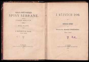 Václav Beneš-Třebízský: Z různých dob
