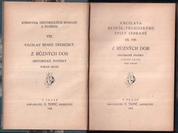 Václav Beneš-Třebízský: Z různých dob