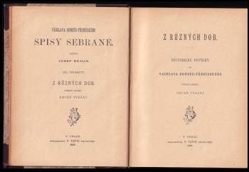 Václav Beneš-Třebízský: Z různých dob