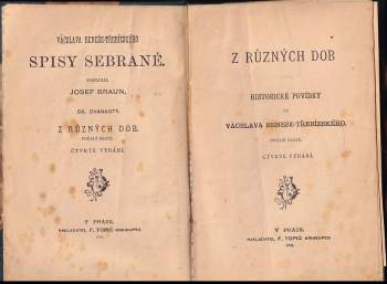 Václav Beneš-Třebízský: Z různých dob