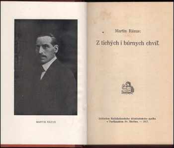 Martin Rázus: Z tichých i búrnych chvíľ