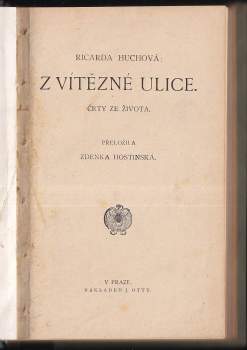 Ricarda Huch: Z Vítězné ulice