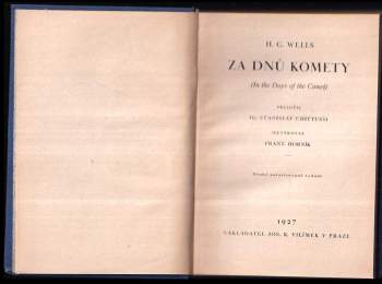 H. G Wells: Za dnů komety