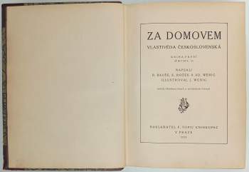 Adolf Wenig: Za domovem 1 + 2