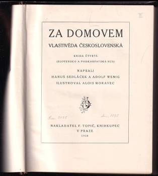 Adolf Wenig: Za domovem