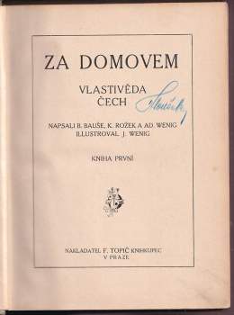 Adolf Wenig: Za domovem