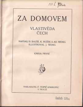 Adolf Wenig: Za domovem