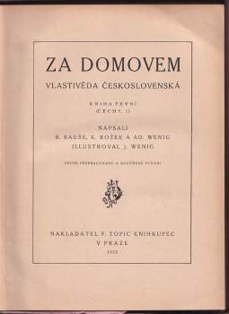 Adolf Wenig: Za domovem