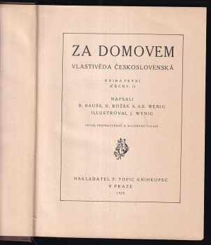 Adolf Wenig: Za domovem