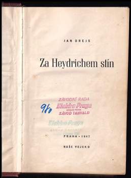 Jan Drejs: Za Heydrichem stín
