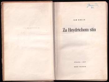 Jan Drejs: Za Heydrichem stín
