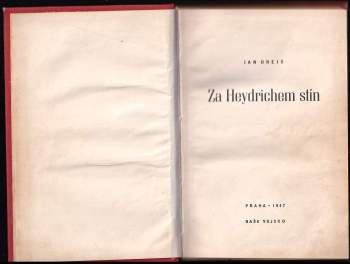 Jan Drejs: Za Heydrichem stín