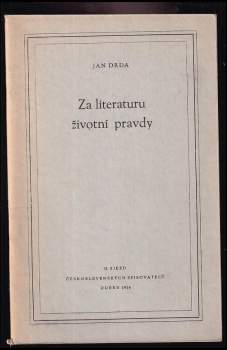 Za literaturu životní pravdy