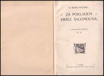 H. Rider Haggard: Za pokladem krále Šalomouna