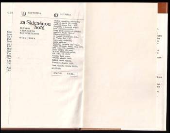 Otto Janka: Za Skleněnou horu