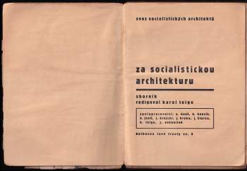 Za socialistickou architekturu