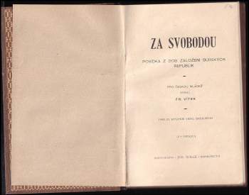 Vítek František: Za svobodou