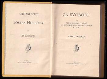 Josef Holeček: Za svobodu