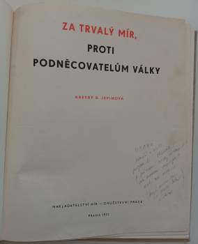 Boris Jefimovič Jefimov: Za trvalý mír, proti podněcovatelům války