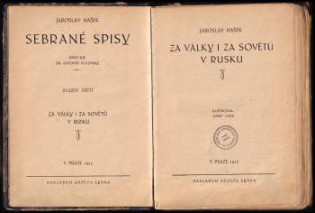 Jaroslav Hašek: Za války i za Sovětů v Rusku