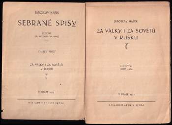 Jaroslav Hašek: Za války i za Sovětů v Rusku