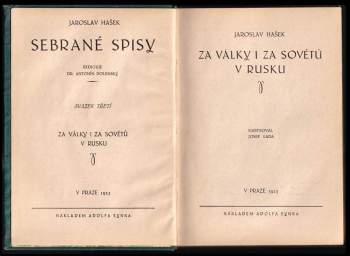 Jaroslav Hašek: Za války i za Sovětů v Rusku