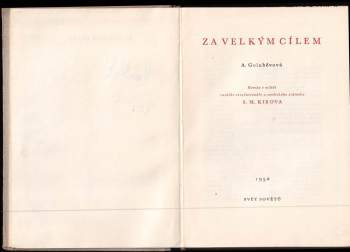 Antonina Georgijevna Golubeva: Za velkým cílem