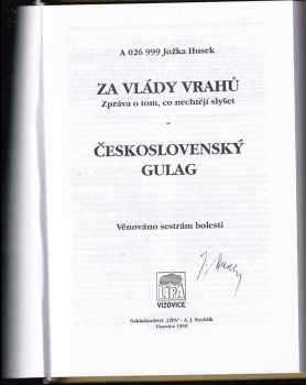 Jožka Husek: Za vlády vrahů