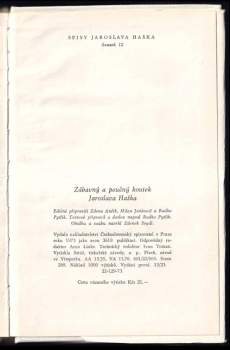 Jaroslav Hašek: Zábavný a poučný koutek Jaroslava Haška
