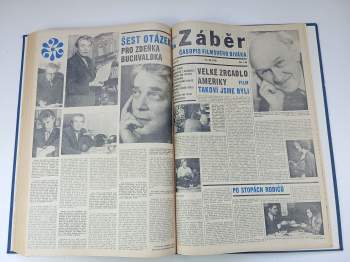 Jiří Hrbas: Záběr - časopis filmového diváka - ročník VII. - IX - 3 KOMPLETNÍ ROČNÍKY