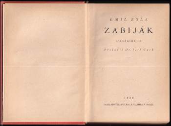 Émile Zola: Zabiják