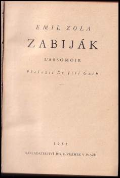 Émile Zola: Zabiják