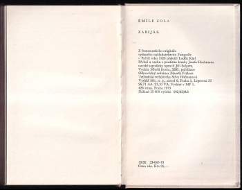 Émile Zola: Zabiják