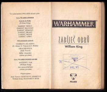 William King: Zabíječ obrů